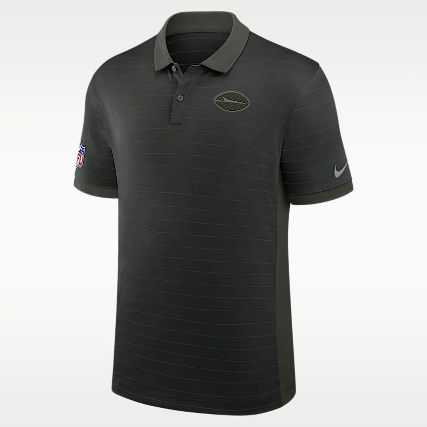 New York Jets Sideline Coach Men's Nike NFL 1/2-Zip Short-Sleeve